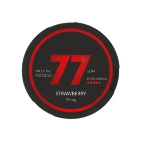 77 NICOTINE POUCHES DARK SERIES 20 MG OUTER OF 10's - STRAWBERRY