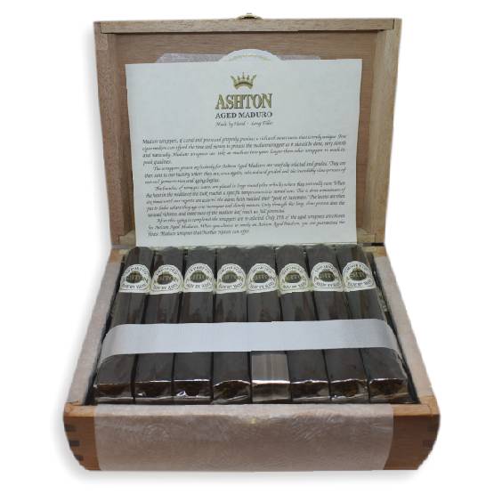 ASHTON AGED MADURO No. 10 DR ROBUSTO BOX OF 25