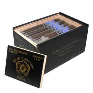 HIRAM & SALOMON MASTER MASON MADURO TORO BOX OF 20