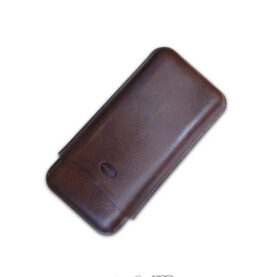 JEMAR LEATHER CIGAR CASE 3 FINGER - 70 RG - MARRON/BROWN