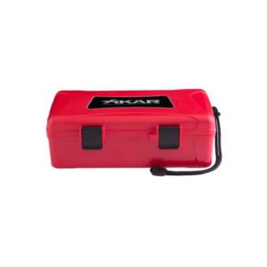 XIKAR TRAVEL HUMIDOR 10 CIGAR CAP. - RED