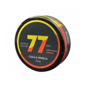 77 NICOTINE POUCHES DARK SERIES 20 MG OUTER OF 10 - COLA & VANILLA