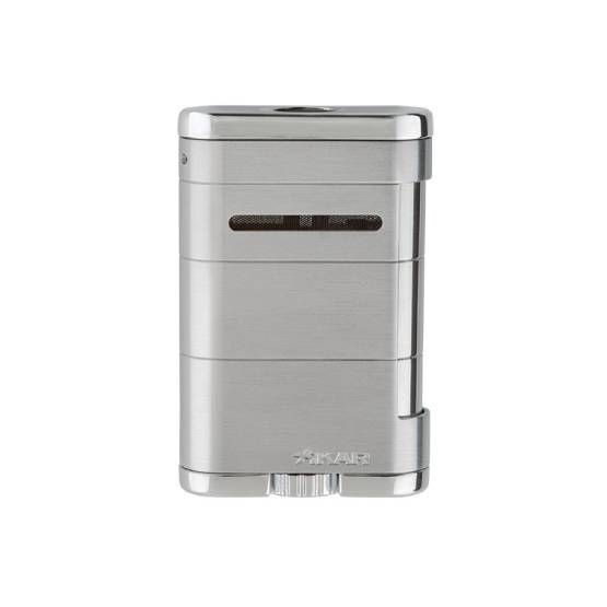 XIKAR ALLUME TRIPLE JET TABLETOP LIGHTER - SILVER