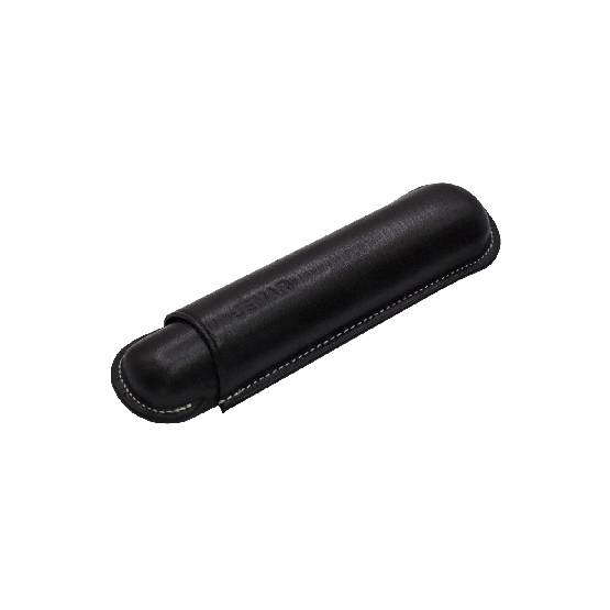 JEMAR LEATHER CIGAR CASE SINGLE CORONA - NEGRO/BLACK