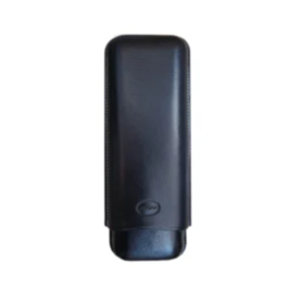 JEMAR LEATHER CIGAR CASE 2 FINGER CORONA - NEGRA/BLACK