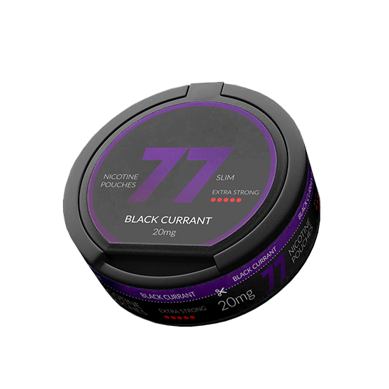77 NICOTINE POUCHES DARK SERIES 20 MG OUTER OF 10's - BLACKCURRANT