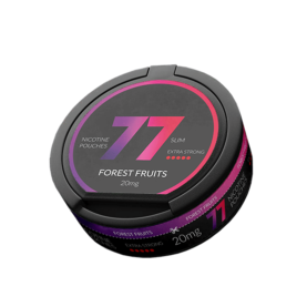 77 NICOTINE POUCHES DARK SERIES 20 MG OUTER OF 5's - FOREST FRUIT