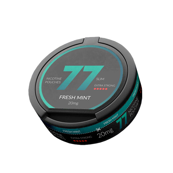 77 NICOTINE POUCHES DARK SERIES 20 MG OUTER OF 10's - FRESHMINT