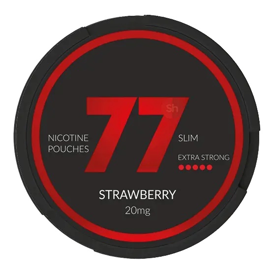 77 NICOTINE POUCHES DARK SERIES 20 MG OUTER OF 10's - STRAWBERRY