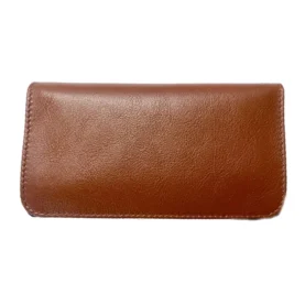 POUCH WITH PAPERS HOLDERS - COGNAC/TAN