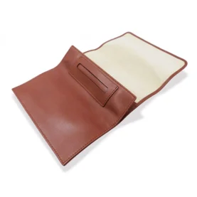 POUCH WITH PAPERS HOLDERS - COGNAC/TAN