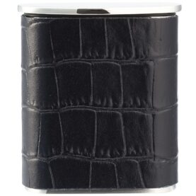 TSUBOTA PEARL TASCA LEATHER POCKET ASHTRAY - BLACK