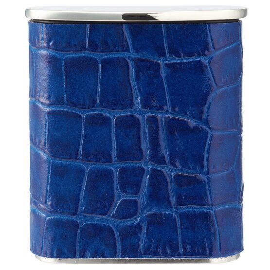 TSUBOTA PEARL TASCA LEATHER POCKET ASHTRAY - BLUE