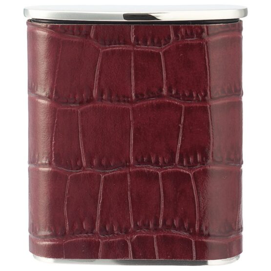 TSUBOTA PEARL TASCA LEATHER POCKET ASHTRAY - BROWN