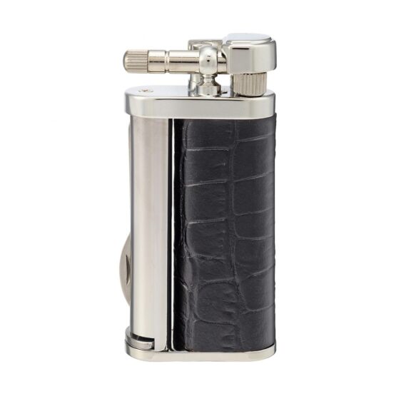 TSUBOTA PEARL EDDIE FLINT PIPE LIGHTER - BLACK LEATHER