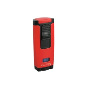 VECTOR APEX TRIPLE JET FLAME LIGHTER - RED MATTE