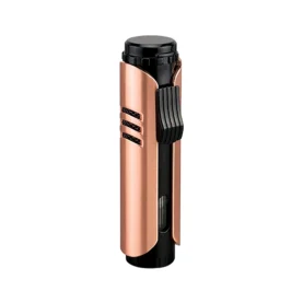 VECTOR MAXTECH SINGLE JET FLAME LIGHTER - ROSE GOLD SATIN