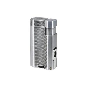 VECTOR VMOTION WIND RESISTANT LIGHTER WITH PUNCH - CHROME SATIN