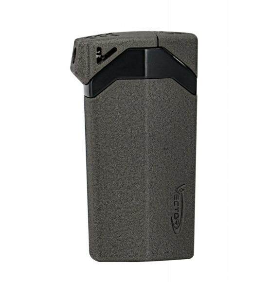 VECTOR GUARDIAN DUAL FLAME LIGHTER - GREY CRACKLE
