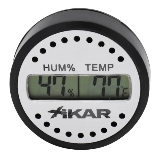 XIKAR DIGITAL HYGROMETER - ROUND - SGL