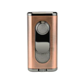 XIKAR VERANO FLAT DOUBLE FLAME LIGHTER - VINTAGE BRONZE