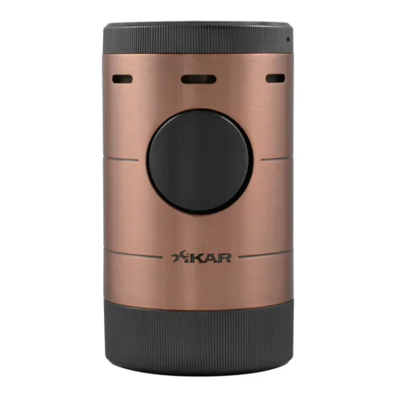 XIKAR VOLTA 4 JET TABLETOP LIGHTER - VINTAGE BROZNE