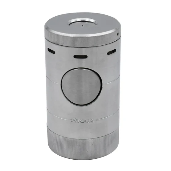 XIKAR VOLTA 4 JET TABLETOP LIGHTER - SILVER