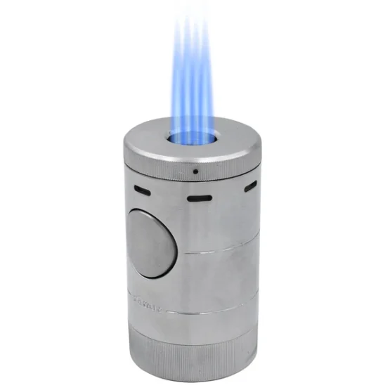 XIKAR VOLTA 4 JET TABLETOP LIGHTER - SILVER - Image 2