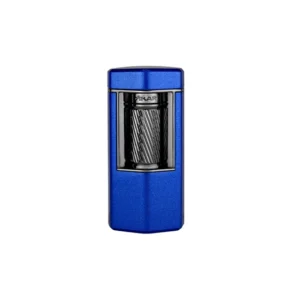 XIKAR MERIDIAN TRIPLE FLAME LIGHTER - BLUE & GUNMETAL