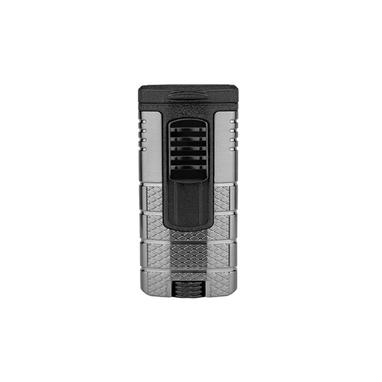 XIKAR TACTICAL TRIPLE JET FLAME LIGHTER - GUNMETAL/BLACK