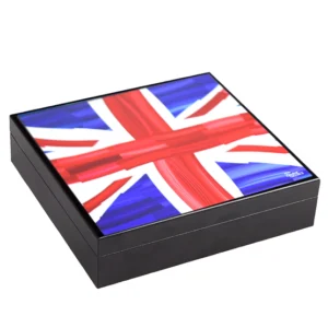 CHARLIE TURANO III  HUMIDOR 20 CAP - UK FLAG