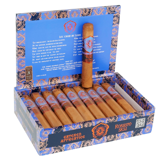 Hiram & Solomon Entered Apprentice Robusto - Box of 20