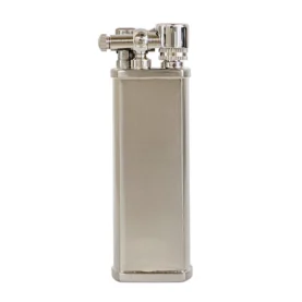 TSUBOTA PEARL BOLBO FLINT PIPE LIGHTER - SILVER SATIN