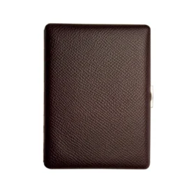 TSUBOTA PEARL COSMOS NOBLESSE CALF SUPER KING SIZE CIGARETTE CASE - BROWN