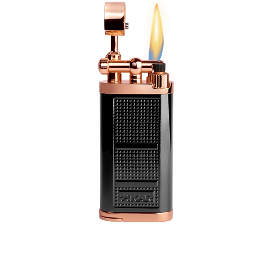 XIKAR PIPELINE PIPE LIGHTER - BLACK/ROSE GOLD