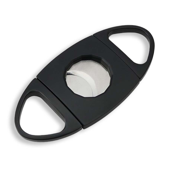 BLD 2F DB CIGAR CUTTER - OVAL - BLACK
