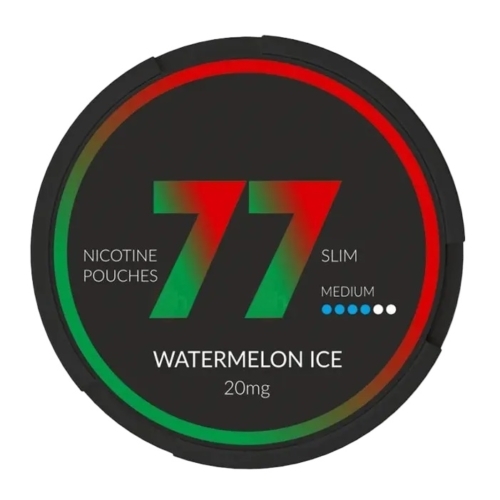 77 NICOTINE POUCHES 20MG OUTER OF 10's - WATERMELON ICE