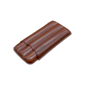 JEMAR LEATHER CIGAR CASE 3 FINGER - 56 RG - NATURAL