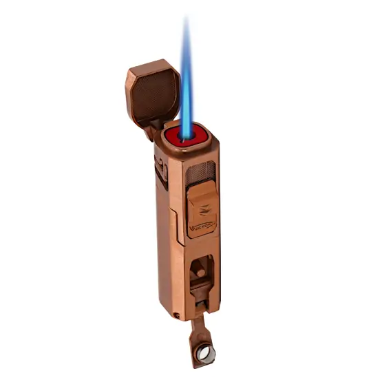 VECTOR CALIPER SINGLE JET LIGHTER - COPPER SATIN