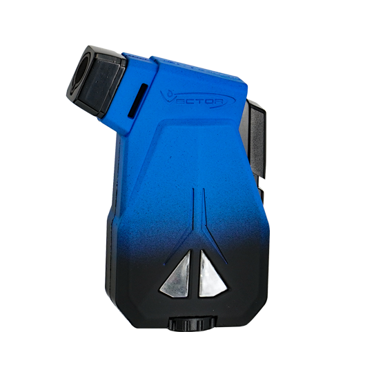VECTOR SPEED SINGLE JET LIGHTER - BLUE BLACK FADE
