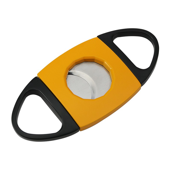 BLD 2F DB CIGAR CUTTER - OVAL - YELLOW/BLACK