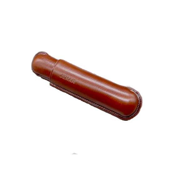 JEMAR LEATHER CIGAR CASE SINGLE CORONA - MARRON/BROWN