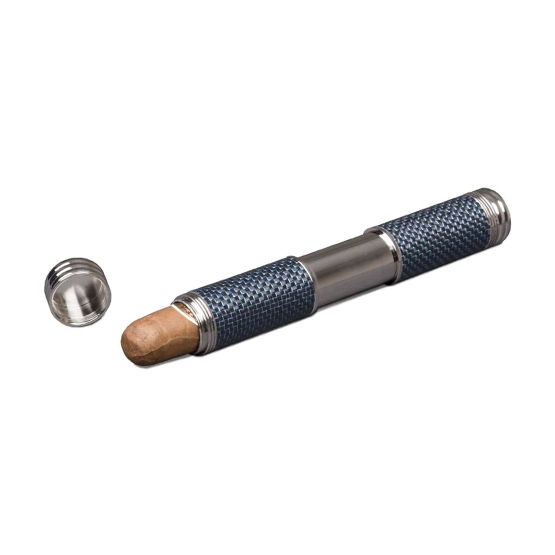 VISOL BLUE KEVLAR SINGLE ADJUSTABLE CIGAR TUBE