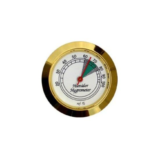 HYGROMETER WITH MAGNET - DIAMETER 37MM - GOLDEN