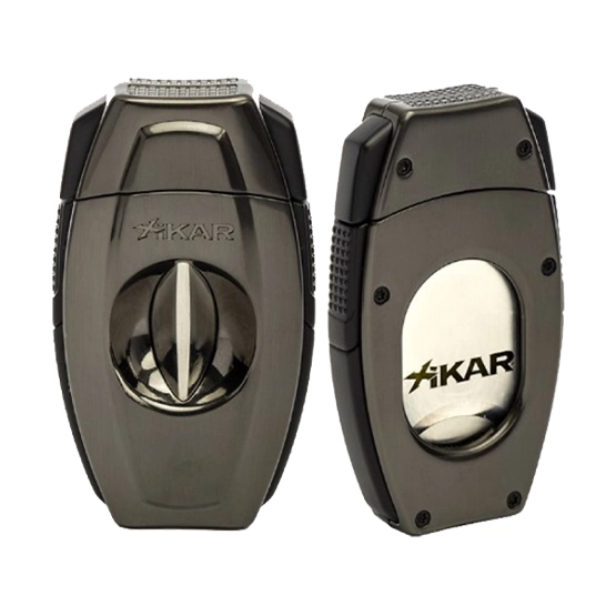 XIKAR FLIP DUAL CIGAR CUTTER - GUNMETAL