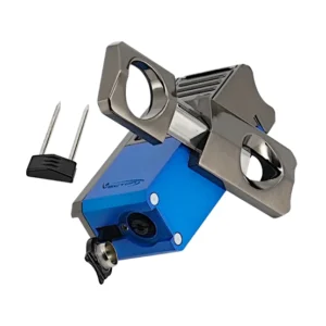 VECTOR THOR LIGHTER V-CUT ROTATING - METALIC BLUE RUBBER