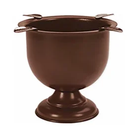 STINKY CIGAR ASHTRAY - TALL - CHOCOLATE BROWN