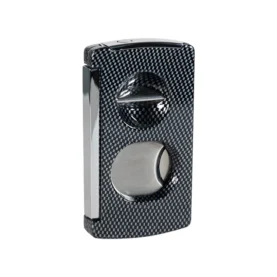 BLD 3 in 1 DOUBLE CUT/V-CUT/PUNCH CIGAR CUTTER - CARBON FIBRE